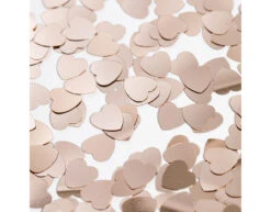 Tafelconfetti Hartjes Rose Goud