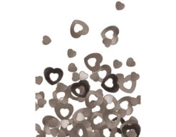 Tafelconfetti Hartjes Zilver 14gr -Feestspullen Winkel tafelconfetti hartjes zilver 14gr 2
