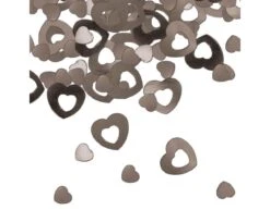 Tafelconfetti Hartjes Zilver 14gr