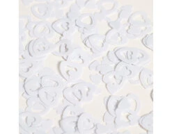 Tafelconfetti Open Hartjes Wit