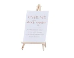 Tafeldecoratie Gedenk Bord 34cm