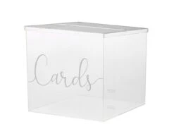 Tafeldecoratie Kaarten Box 25cm