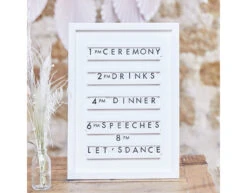 Tafeldecoratie Letterbord 44cm -Feestspullen Winkel tafeldecoratie letterbord 44cm 2