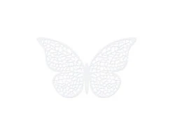 Tafeldecoratie Vlinder Papier Wit 6,5cm 10st