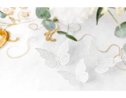 Tafeldecoratie Vlinder Papier Wit 6,5cm 10st -Feestspullen Winkel tafeldecoratie vlinder papier wit 65cm 10st 8