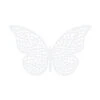 Tafeldecoratie Vlinder Papier Wit 8cm 10st