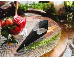 Tafeldecoratie Vlinder Papier Wit 8cm 10st -Feestspullen Winkel tafeldecoratie vlinder papier wit 8cm 10st 4