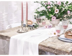 Tafelloper Creme 5m -Feestspullen Winkel tafelloper creme 5m 2