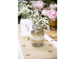 Tafelloper Jute 2,75m -Feestspullen Winkel tafelloper jute 275m 3