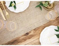Tafelloper Jute 5m -Feestspullen Winkel tafelloper jute 5m 5