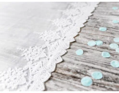 Tafelloper Kant Wit 45cm 9m -Feestspullen Winkel tafelloper kant wit 45cm 9m 6