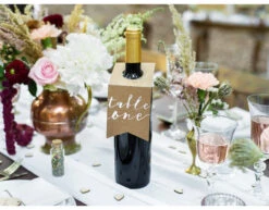 Tafelnummer Fleshangers 18,5cm 10st -Feestspullen Winkel tafelnummer fleshangers 185cm 10st 2