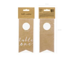 Tafelnummer Fleshangers 18,5cm 10st -Feestspullen Winkel tafelnummer fleshangers 185cm 10st 5