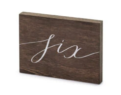 Tafelnummer Six 18cm