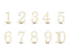 Tafelnummers Hout 10,5cm 10st