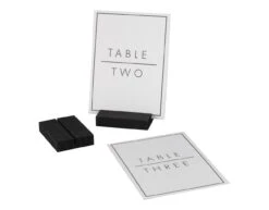 Tafelnummers ZwartWit Hout 23cm 12st