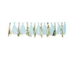Tassel Slinger Blauw/Goud 2m