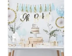 Tassel Slinger Blauw/Goud 2m -Feestspullen Winkel tassel slinger blauw goud 2m 3