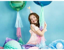 Tassel Slinger Gekleurd 2m -Feestspullen Winkel tassel slinger gekleurd 2m 3