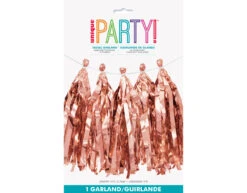 Tassel Slinger Rose Goud 2,7m -Feestspullen Winkel tassel slinger rose goud 27m 2