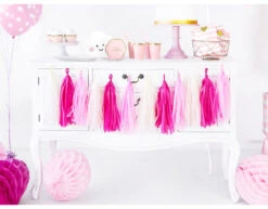 Tassel Slinger Roze 2m -Feestspullen Winkel tassel slinger roze 2m 5