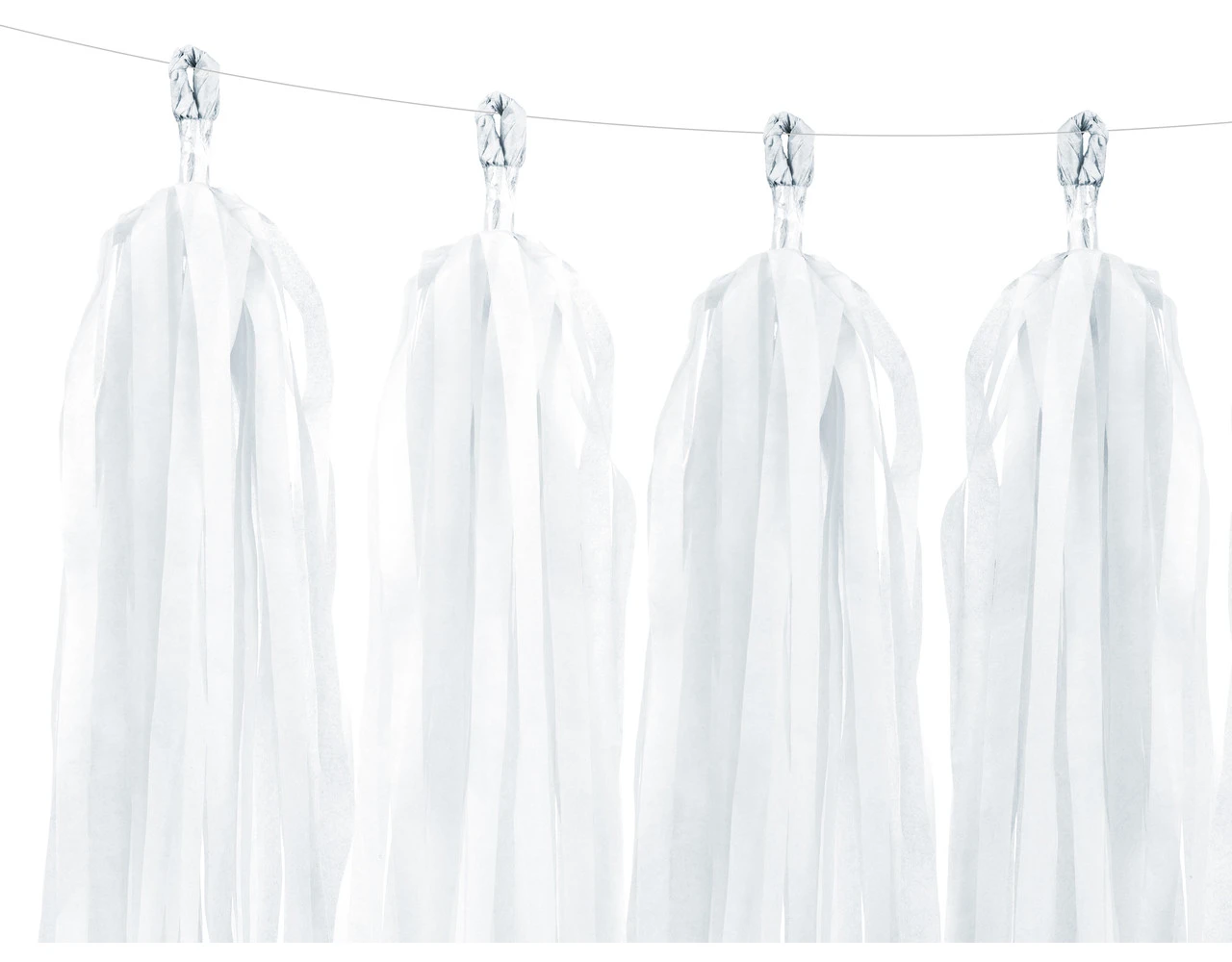 Tassel Slinger Wit 2m 2 Tassel Slinger Wit 2m - Afbeelding 2