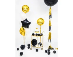 Tassel Slinger Zwart Goud 2m -Feestspullen Winkel tassel slinger zwart goud 2m 5