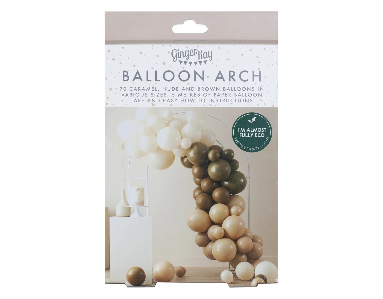 Taupe Bruin Perzik Ballonnenboog Waaiers DIY Set 3 Taupe Bruin Perzik Ballonnenboog Waaiers DIY Set - Afbeelding 3