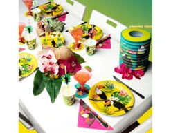 Toekan Papieren Rietjes 20cm 6st -Feestspullen Winkel toekan papieren rietjes 20cm 6st 2