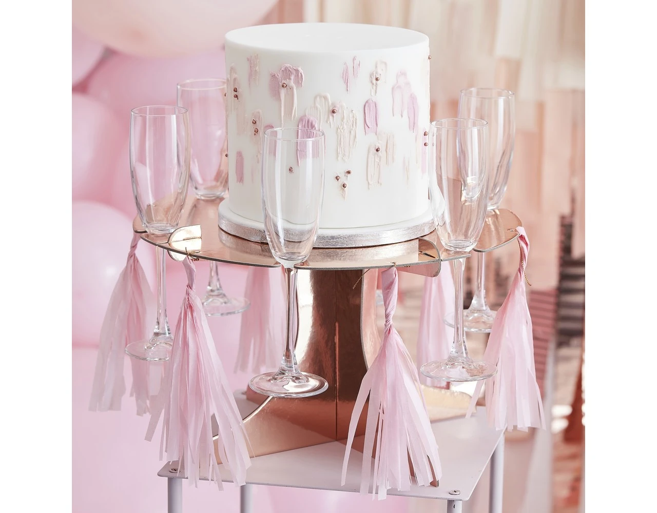 Treat Stand Cake And Drink Stand With Tassels 2 Treat Stand Cake And Drink Stand With Tassels - Afbeelding 2