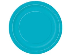 Turquoise Borden Rond 17,5cm 8st