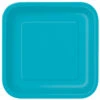 Turquoise Borden Vierkant 17,5cm 16st