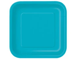 Turquoise Borden Vierkant 17,5cm 16st