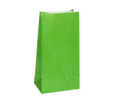 Uitdeelzakjes Groen 25cm 12st