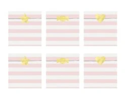 Uitdeelzakjes Lichtroze 14cm 6st