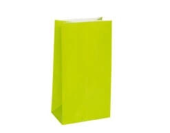 Uitdeelzakjes Lime Groen 25cm 12st