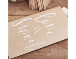 Uitdeelzakjes Love 20cm 20st -Feestspullen Winkel uitdeelzakjes love 20cm 20st 2