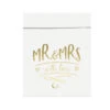 Uitdeelzakjes Mr & Mrs 16,5cm 6st