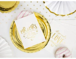 Uitdeelzakjes Mr & Mrs 16,5cm 6st -Feestspullen Winkel uitdeelzakjes mr mrs 165cm 6st 4