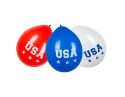 USA Ballonnen 25cm 6st -Feestspullen Winkel usa ballonnen 25cm 6st 4