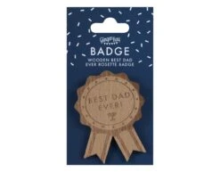 Vaderdag Rozet Hout 8cm -Feestspullen Winkel vaderdag rozet hout 8cm 2