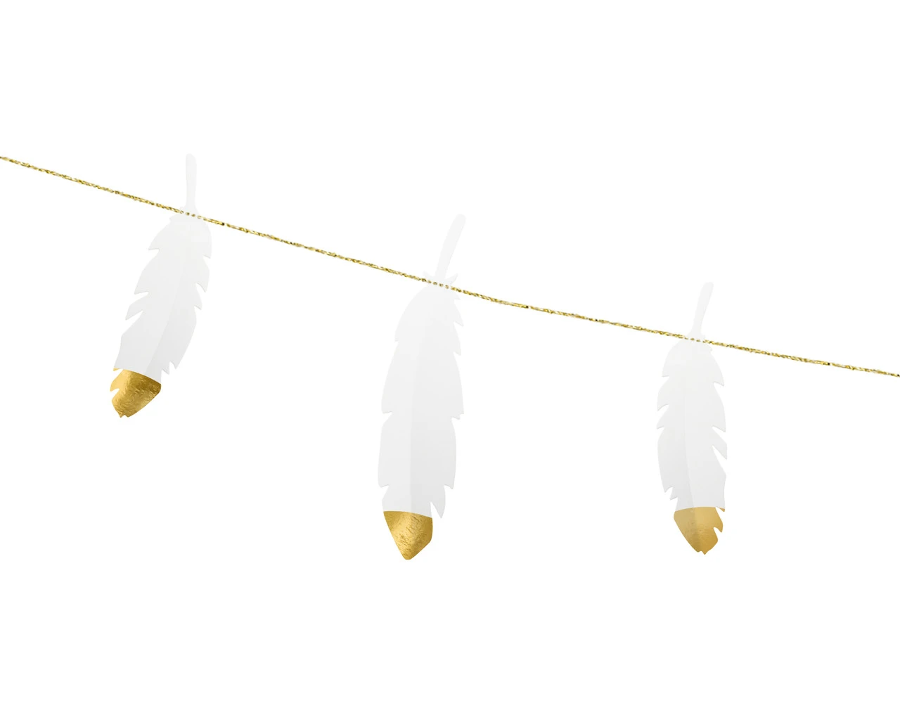 Veren Slingers Wit 1,6m 1 Veren Slingers Wit 1,6m