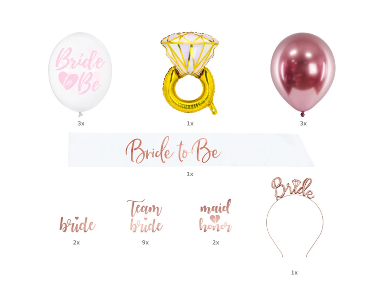 Versiering Pakket Bride To Be 23 Delig 1 Versiering Pakket Bride To Be 23 Delig