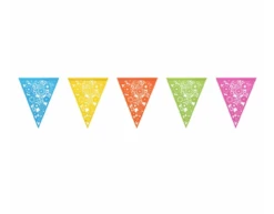 Vlaggenlijn Gekleurd Papier 6m