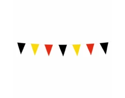 Vlaggenlijn Zwart Geel Rood 3m