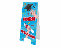 Warning Sign Geslaagd Cartoon 58cm