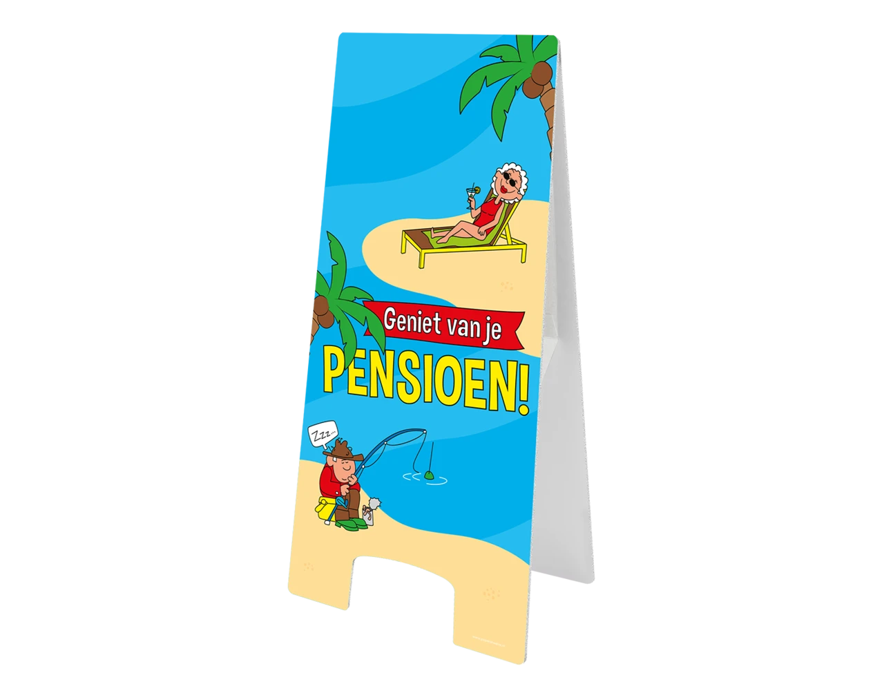 Warning Sign Pensioen Cartoon 58cm 1 Warning Sign Pensioen Cartoon 58cm