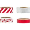 Washi Tape Kerst 10m 4st