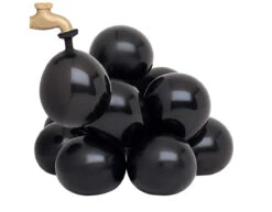 Waterballonnen Zwart 23cm 100st