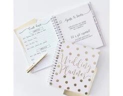 Wedding Planner Gold Wedding Paper 23x22x3 Cm -Feestspullen Winkel wedding planner gold wedding paper 23x22x3 cm 2